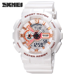 Montres de sport numériques et analogiques de qualité supérieure pour hommes, montres multifonctions à double fuseau horaire, chronographe, étanches, pour femmes - Product Image 4