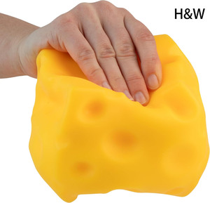 Wholesale TPR Jumbo <b>Squishy</b> Cheese Toy Soft Sensory Funny Slow Rising Hamburger Mochi <b>Squishy</b> Toys Party Favors - Product Image 1