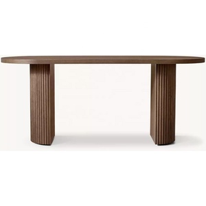 <span class=keywords><strong>Bureau</strong></span> d'<span class=keywords><strong>angle</strong></span> cannelé moderne haut <span class=keywords><strong>de</strong></span> gamme RH, <span class=keywords><strong>table</strong></span> <span class=keywords><strong>de</strong></span> <span class=keywords><strong>bureau</strong></span> en bois, console design pour la maison, le salon ou l'entrée - Product Image 4