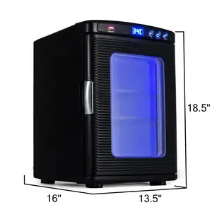 Incubadora de huevos digital para reptiles, refrigeración y calefacción de 25L, 5 a 60 grados, color negro