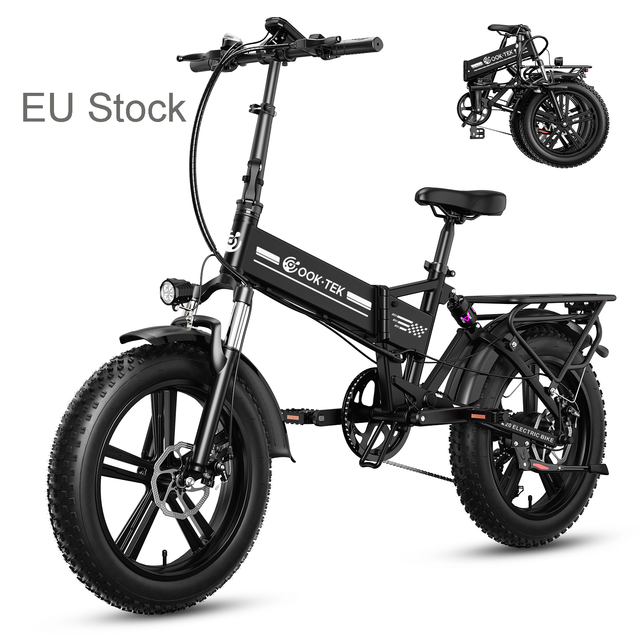 E20 Folding Electric Bike 48V 15Ah 20*4 Fat Tires Off-Road Ride Popular City E Bike for Adults in EU Warehouse Stock Hot Selling