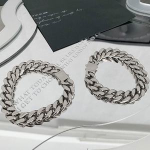 Nuevo Diseño, Venta al por Mayor, Brazalete de Cadena Cubana Miami de Acero Inoxidable Antialérgico de Alto Brillo Personalizado - Product Image 3