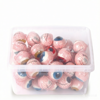 Bonbons gélifiés fruités 4D très demandés, fourrés à la confiture, multicolores, pour enfants, emballés en boîte