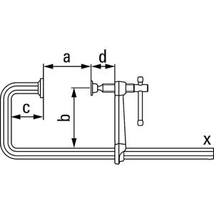 BESSEY Collier de serrage à vis tout acier en forme de U GUZ - Product Image 2