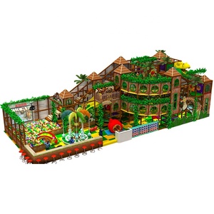 Green Plastic Ball Pit <b>Slide</b> Kid Trampoline Role Play Mini Town 202sqm 2174sqft <b>Indoor</b> Playground Equipment Soft Play Amusement - Product Image 6