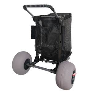 Yonk katlanabilir vagon plaj vagon balıkçılık sepeti balıkçılık ile olta tutucular ağır, büyük kapasiteli sepeti - Product Image 2