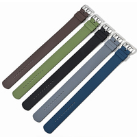 Bracelet de montre sport de haute qualité, étanche, en acier inoxydable et caoutchouc fluoré, 20 mm, 21 mm, 22 mm, bracelet souple en FKM