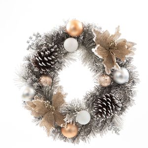 <b>Christmas</b> flower head, <b>Christmas</b> wreath decorations, <b>Christmas</b> vine wreaths, in stock, Noki door hanging decorations - Product Image 2