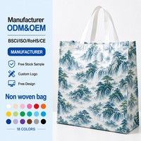 Sac fourre-tout de sport en non-tissé laminé personnalisé, imperméable, avec impression de logo, réutilisable, écologique, pour la remise en forme, vente en gros