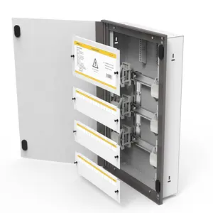 Matech caixa de distribuição de metal, WH-36 36p 54p 3 fileiras caixa de disjuntor db caixa de fiação elétrica para disjuntores inteligentes e módulo