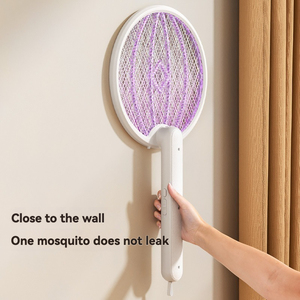 ไม้ตียุงไฟฟ้าแบบสองโหมด พร้อมไฟดักยุงสีม่วง ชาร์จไฟได้ - Product Image 5