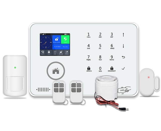 OEM WiFi 4G LTE Home Security Alarm Systems Wireless Burglar Tuya Smart Dual Network Anti-theft Safety Button Alarm Systems