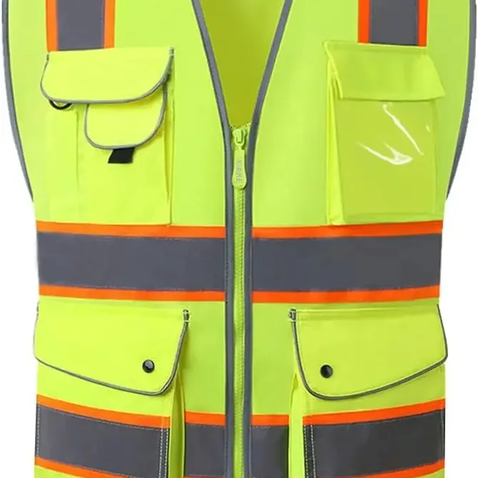 Junlong factory of Class 2 High Visibility Safety Vest Reflective, ANSI/ISEA Standards for wholesale