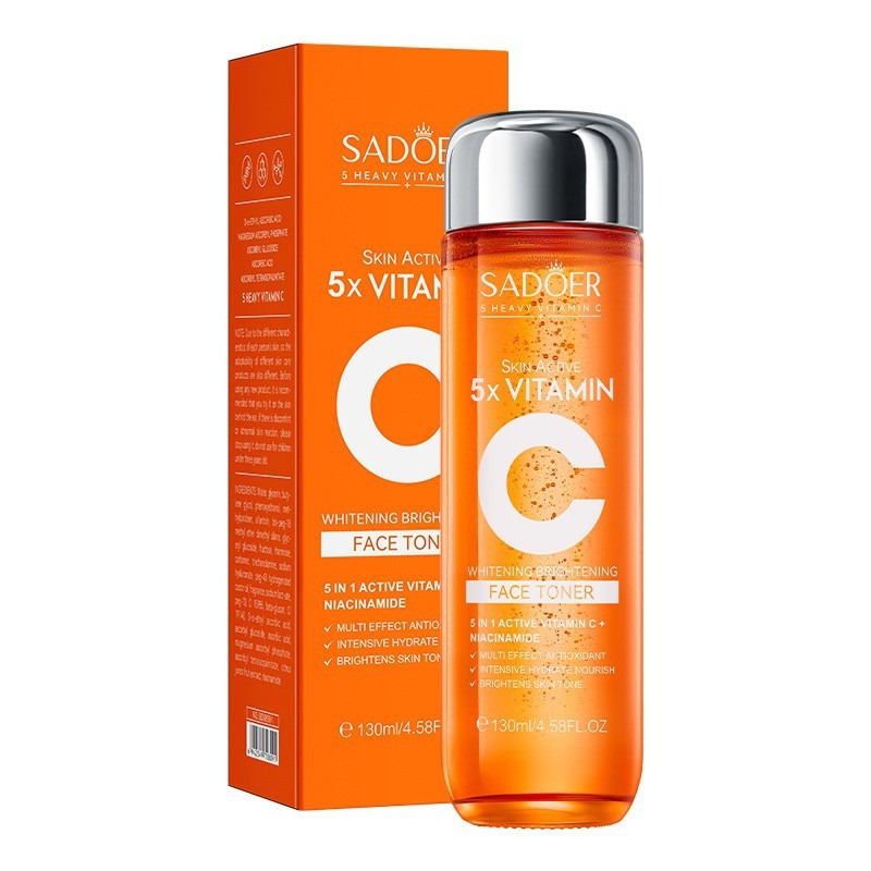 Tonique blanchissant à la vitamine C à cinq couches 130 ml
