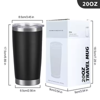 Gobelet isotherme à double paroi avec revêtement en poudre, personnalisé avec logo, 20 oz, 30 oz, en acier inoxydable, tasse à café de voyage avec couvercle