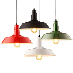 Wholesale Vintage Iron Material Lampshade Sublimation Light Metal Ceiling Pendant Lamp Shade Cover