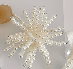 Vintage Style Faux Pearl <strong>Chain</strong> &amp; Tassel Clog Shoe Charms, DIY Decorative Buckles for Garden Shoes &amp; Sandals - Product Image 4