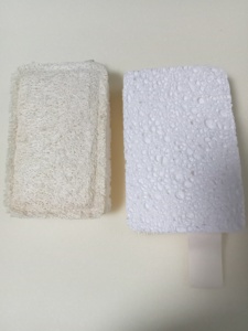 100% mudah terurai spons dapur spons selulosa <span class=keywords><strong>Loofah</strong></span> alami sikat pembersih piring pengeruk spons bubur kayu - Product Image 6