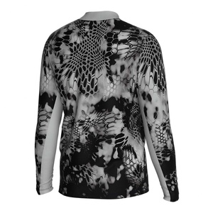 Traje de Pesca de Manga Larga con Sublimación de Peces para Camisetas con Estampado Personalizado, Protección Solar SPF 50, Ropa de Pesca de Secado Rápido - Product Image 4