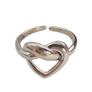 Yinruitai S925 Sterling Silver Twisted Heart <b>Ring</b> Women Minimalist <b>Open</b> Design Student Jewelry Gift - Product Image 5