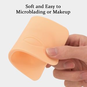 3D Silicone tatuaggio pratica la pelle per le sopracciglia & Eyeliner Microblading trucco permanente strumento di formazione - Product Image 2