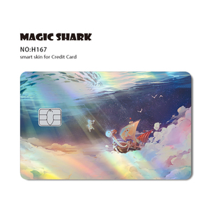 Laser Material Glossy Finished Waterproof <strong>Removable</strong> Durable <strong>Printing</strong> Design <strong>Custom</strong> Credit Cards Holographic <strong>Sticker</strong> - Product Image 3