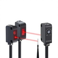 Sensor Laser Mikro Layns LV-E30/LV-E50 Refleksi Difus Tipe Through-beam Sensor Fotoelektrik Titik Kecil 24V NPN