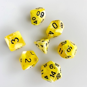 DND Rpg Dungeons and <span class=keywords><strong>Dragons</strong></span> - Jeu de dés polyédriques personnalisés en acrylique à 20 faces, double couleur, en plastique - Product Image 3
