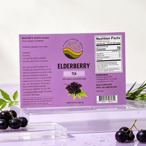 Custom Tea Nutrition Facts Waterproof Sticker Print Food <b>Container</b> Barcode Sticker Tea Jar Self Adhesive Label Sticker - Product Image 3