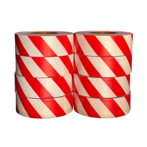 Cinta marcadora de rayas de 2 pulgadas x 108 pies para límites de seguridad Señales de árboles de marcado de áreas peligrosas - Product Image 4