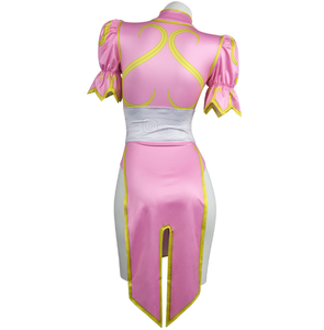 Disfraz <span class=keywords><strong>de</strong></span> Cosplay <span class=keywords><strong>de</strong></span> <span class=keywords><strong>Chun</strong></span>-<span class=keywords><strong>Li</strong></span> <span class=keywords><strong>de</strong></span> Street Fighter, Traje Cheongsam Rosa Sexy, Disfraz <span class=keywords><strong>de</strong></span> Personaje <span class=keywords><strong>de</strong></span> Videojuego para Halloween, Carnaval y Fiestas - Product Image 2