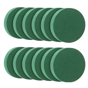 ฟองน้ำดูดซับน้ำสีเขียวทรงกลม สำหรับจัดดอกไม้ DIY โฟมดอกไม้แบบเปียก - Product Image 1