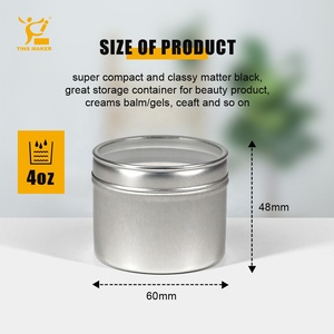 Ventana de papel de aluminio galvanizado de 4 oz, <span class=keywords><strong>Cubo</strong></span> de Rubik de <span class=keywords><strong>Metal</strong></span>, latas de velas vacías, tapas para velas de burbujas de San Valentín, flores de bálsamo labial - Product Image 4