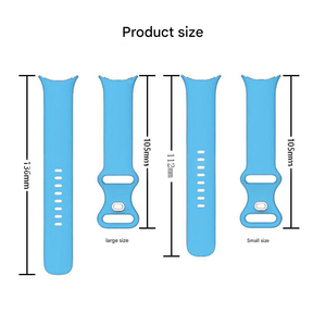 Bracelet de montre en silicone de haute qualité Upro avec boucle papillon pour Google Pixel Watch 1/2, bracelet de sport intelligent en silicone - Product Image 5