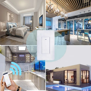 UEMON Smart Home 110-250v 1 gruppo interruttore luce intelligente WiFi e controllo vocale pulsante a muro per Garage e applicazione Hotel - Product Image 4