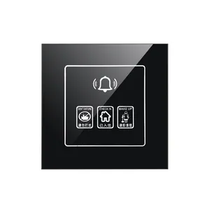 Touch Screen Hotel Electronic Doorplate Led Toughened Glass Cleaning Do Not Disturb The Doorbell