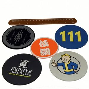 Hot Sale Customized Cartoon Round <b>Silicone</b> <b>Rubber</b> Soft PVC Coaster Logo Anti-Skid Silk Screen Printed Promotional Novelty Gift - Product Image 5