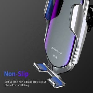 Serrage automatique Voiture Chargeur Sans Fil 10W <span class=keywords><strong>Charge</strong></span> <span class=keywords><strong>Rapide</strong></span> pour Iphone 11 Pro XR XS Huawei <span class=keywords><strong>P30</strong></span> Pro Qi Infrarouge capteur de Support de Téléphone - Product Image 3