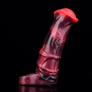 N-BDV5261 Funda Vibradora de Silicona Suave con Diseño de Dragón Monstruoso para Pene, Juguete Sexual para Adultos, Alargador de Pene - Product Image 4
