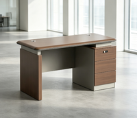 Bureau de travail modulaire en bois moderne 1,2m/1,4m/1,6m avec tiroir supérieur en PVC et surface de travail durable
