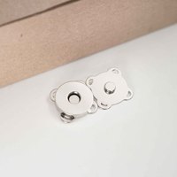 Boutons magnétiques à coudre, forme de fleur en métal, fermoir de sac, attache magnétique à coudre à la main, accessoires pour l'artisanat du cuir, vêtements