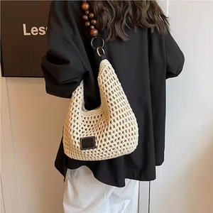 Borsa da spiaggia Vintage di nuovo stile per giovani donne borsetta da spiaggia con cinturino singolo fodera in poliestere con Zip - Product Image 3