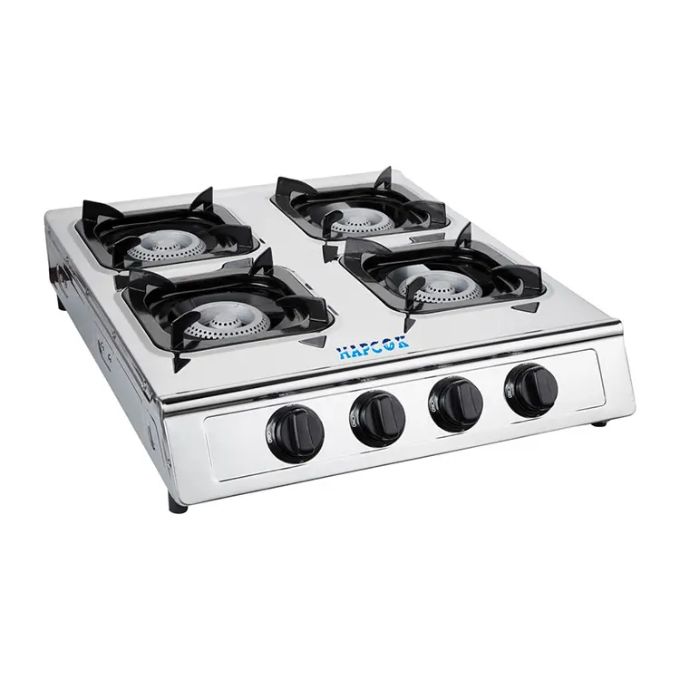 Factory supply cast iron 90mm 4 burner table top gas cooker for cooking