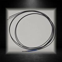 Capteur à fibre optique Keyence FU-49U, tête cylindrique réfléchissante, câble flexible de 1 m, détection d'objets, vente en gros d'usine