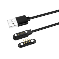 Conector Magnético USB Ultrafino de 4 Pines, Hembra a Hembra, Ángulo Recto de 90 Grados, 5V 2A
