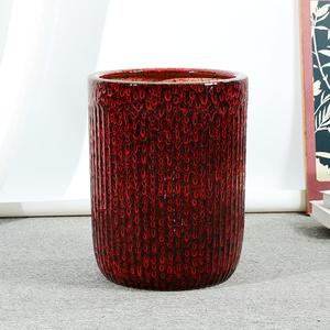 Nouveau design <span class=keywords><strong>de</strong></span> <span class=keywords><strong>pot</strong></span> <span class=keywords><strong>de</strong></span> fleur en céramique rouge, grands pots décoratifs, fournitures <span class=keywords><strong>de</strong></span> jardinage, pots <span class=keywords><strong>de</strong></span> <span class=keywords><strong>fleurs</strong></span> d'extérieur pour la décoration <span class=keywords><strong>de</strong></span> la maison et du jardin - Product Image 4