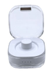 Boîte de rangement carrée transparente en cristal - Type magnétique