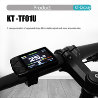 Écran LCD couleur KT-TF01U pour vélo électrique 24V 36V 48V, ordinateur de bord pour vélo électrique avec port de charge USB, connecteur SM 5 broches, pièces Kunteng