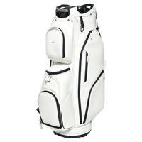Sac de golf professionnel ASL GOLF à 14 compartiments, imperméable, en cuir PU, avec logo personnalisé, nom sur le sac de golf pour homme