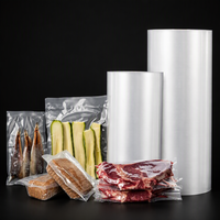 Sacs sous vide texturés gaufrés en rouleau, en nylon co-extrudé, qualité alimentaire, pour la conservation de la viande, des légumes et des fruits